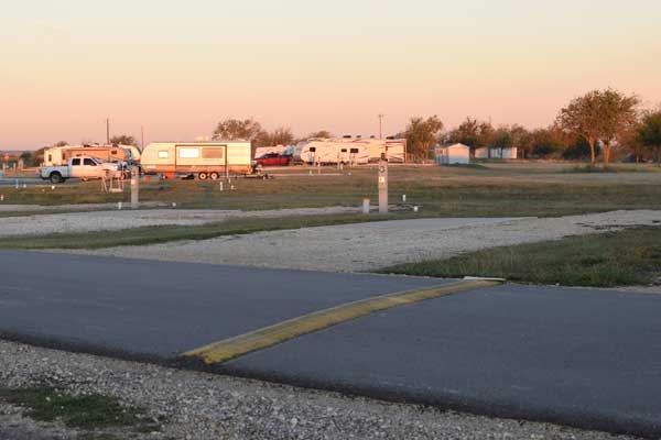 RV Park has wide paved road